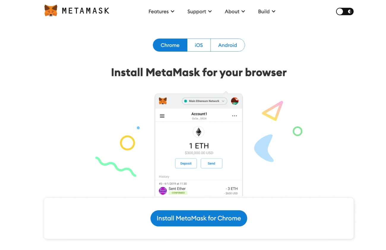 Installing MetaMask