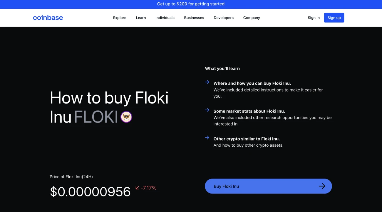 How to buy FLOKI on Coinbase
